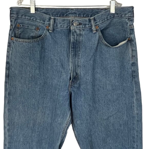 Levis Mens 550 Jeans Light Wash Size 38x32 - Picture 3 of 13